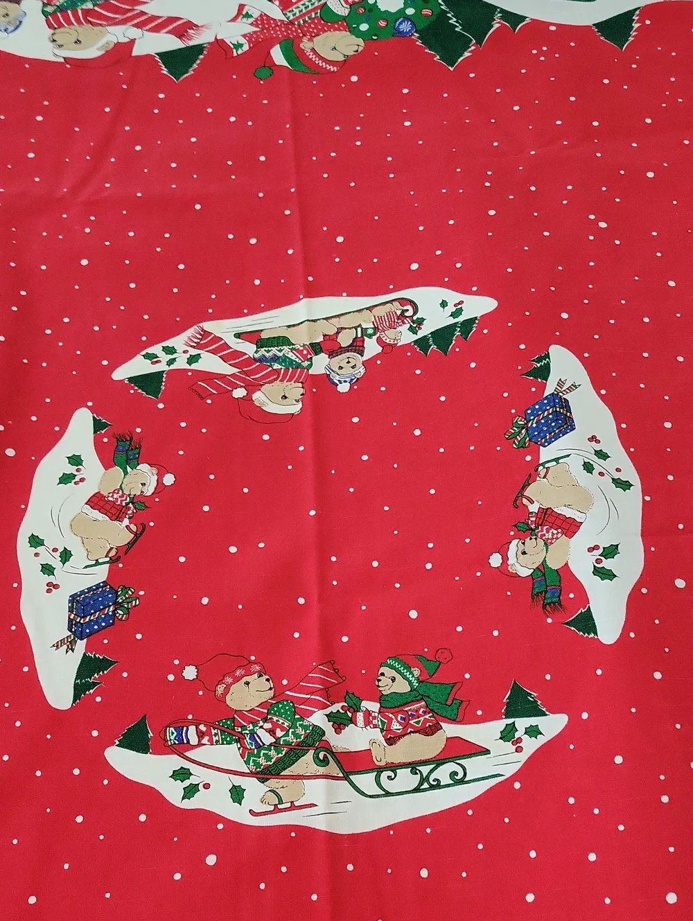 Winter Bear Tablecloth and Napkins - 54